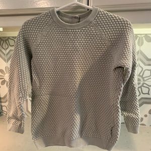 H&M textured sweater/ greenish gray